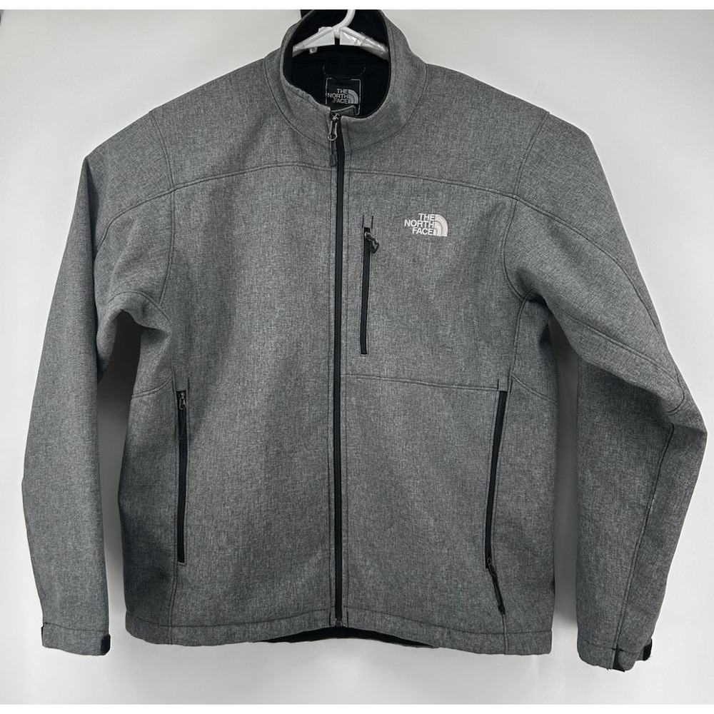 The North Face Apex Barrier Soft She'll Full Zip Jacket Gray Men's Size Large